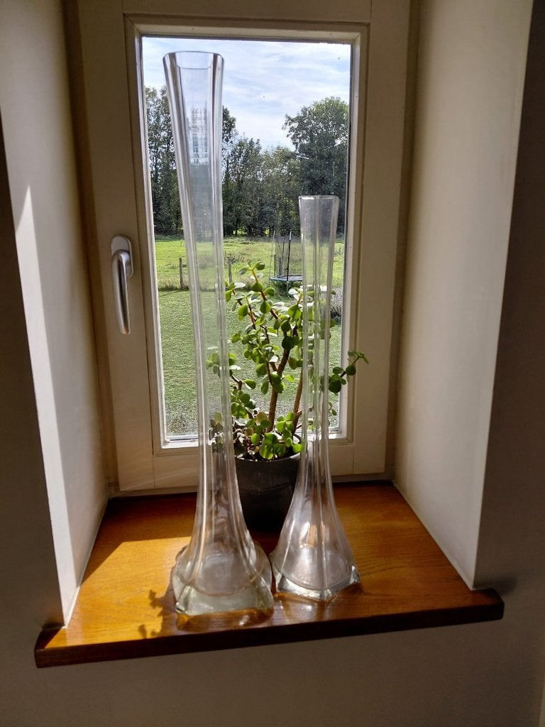 Art Deco Solifleur "Eiffeltoren" vazen (50cm + 64cm), Antiek en Kunst, Ophalen