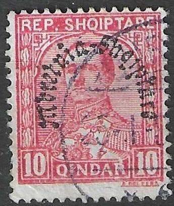 Albanie 1928 - Yvert 210 - Kroning van Zogu I (ST), Verzenden, Polen, Gestempeld