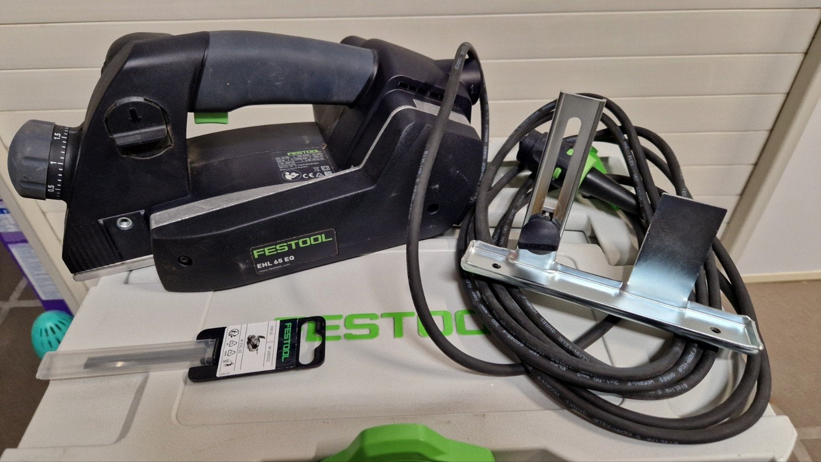 Festool schaaf EHL65 als nieuw + extra mes, Ophalen of Verzenden, Zo goed als nieuw
