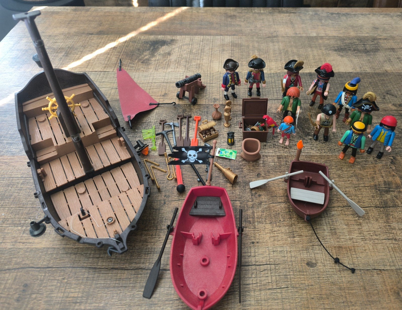 Lot de Playmobil Pirates séparés, Enlèvement, Utilisé, Pièces détachées, Bateau