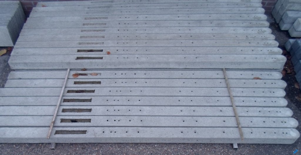 palen betonpalen schutting betonplanken antraciet platen, Enlèvement, Neuf, 250 cm ou plus, Poteaux