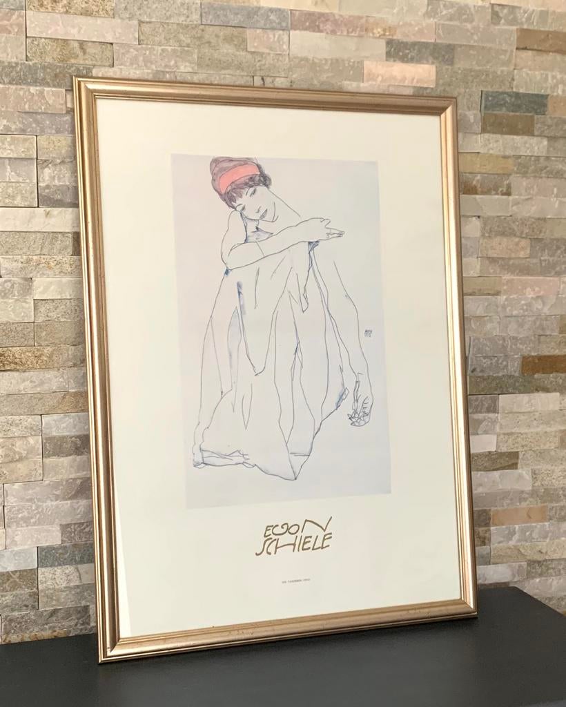 Egon Schiele print met kader, Ophalen