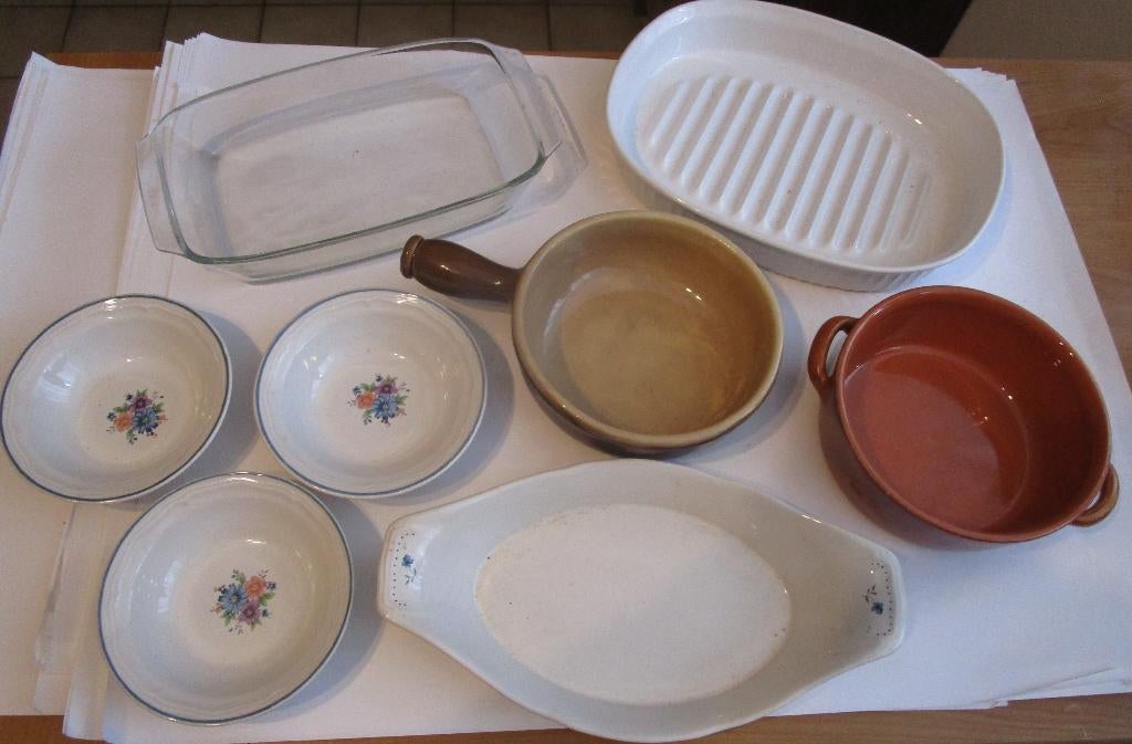 lot ovenschalen, Ophalen, Zo goed als nieuw, Schaal of Schalen