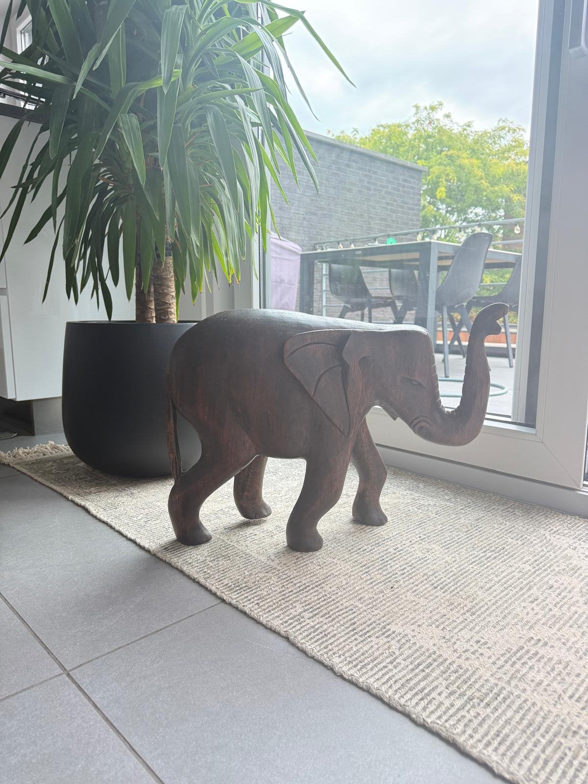 Houten olifant, Antiek en Kunst, Ophalen