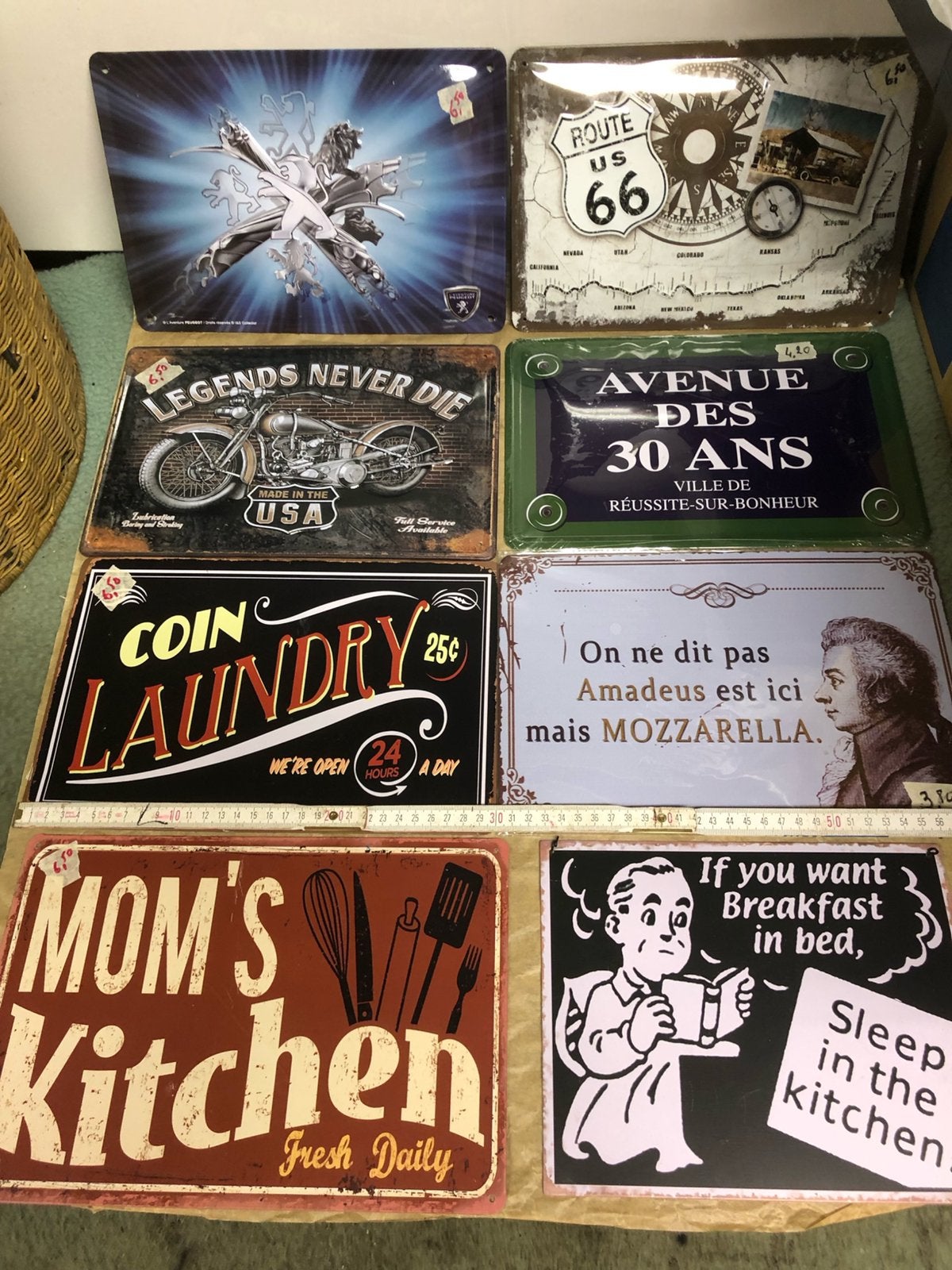 Metalen tekstborden en andere wanddecoraties, Ophalen of Verzenden, Zo goed als nieuw