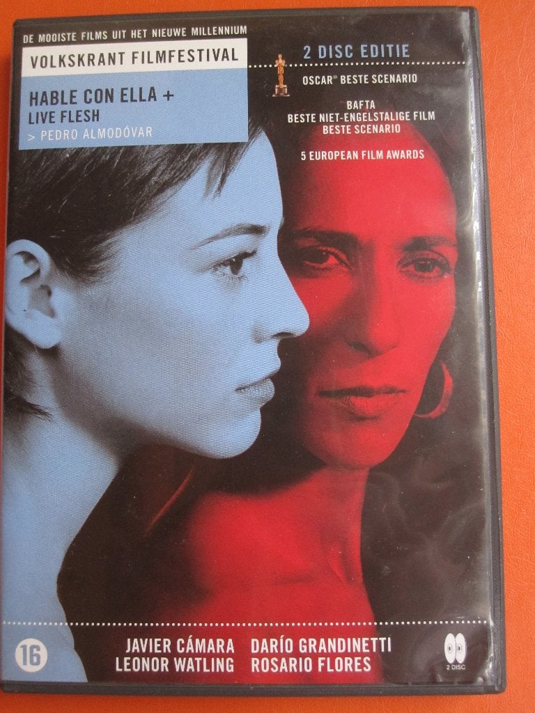 Hable Con Ella + Live Flesh (2 disc), Cd's en Dvd's, Vanaf 16 jaar, Frans, Overige genres, Ophalen of Verzenden