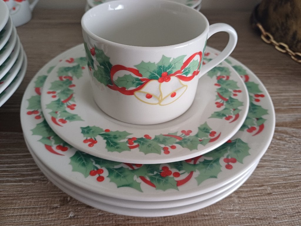Servies kerst borden koffietas, Ophalen, Overige merken, Nieuw, Overige stijlen
