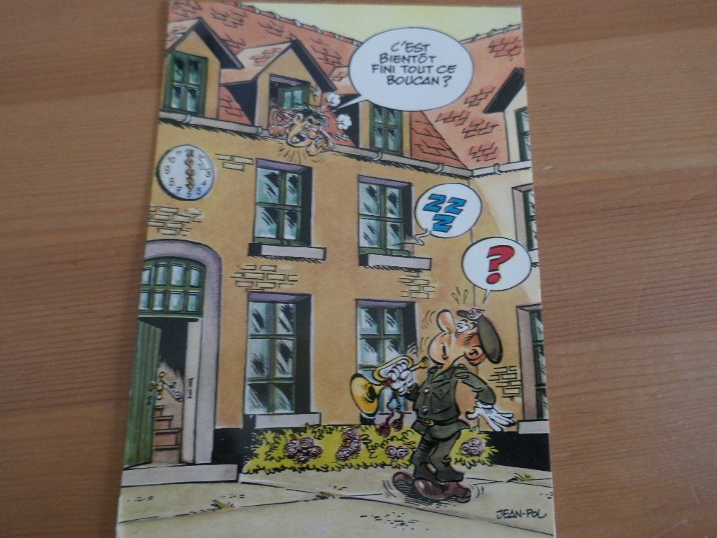 postkaart humor soldaten, Verzamelen, Verzenden, Gelopen