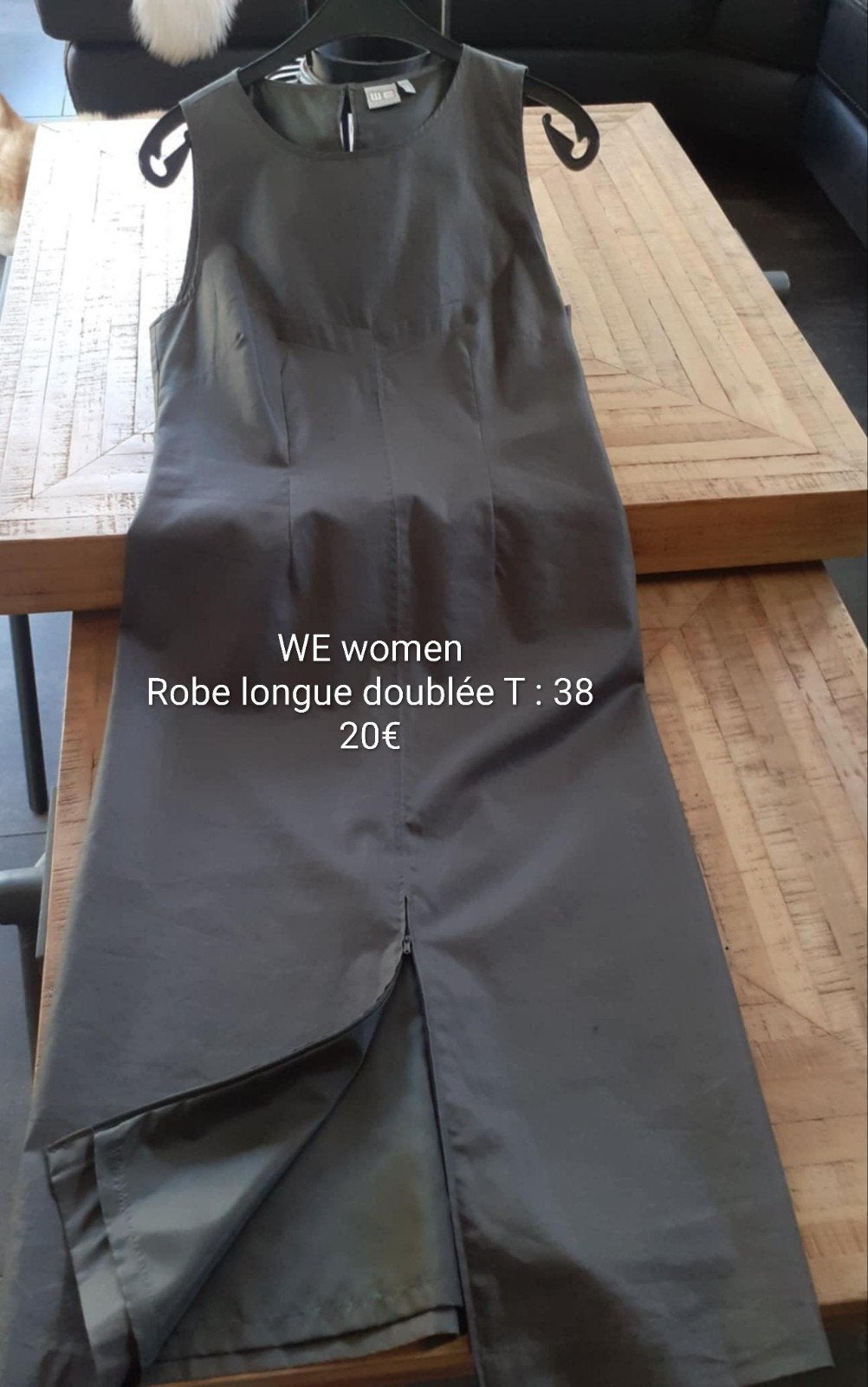 WE Woman robe longue doublée T 38, Vêtements | Femmes, Taille 38/40 (M), Comme neuf, Enlèvement, WE Woman