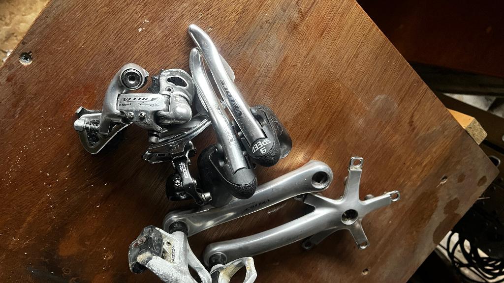 Campagnolo Veloce 9 speed 3x group, Fietsen en Brommers, Ophalen, Gebruikt