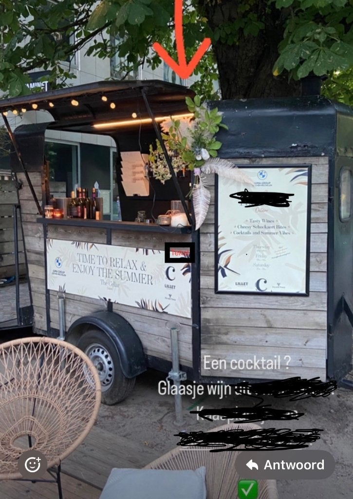 Mobile bar / trailer, Ophalen, Gebruikt