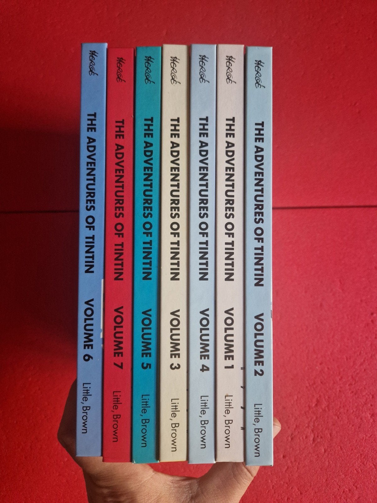 lot de 7 bd the adventures of tintin 1 à 7(en anglais), Livres, Enlèvement ou Envoi