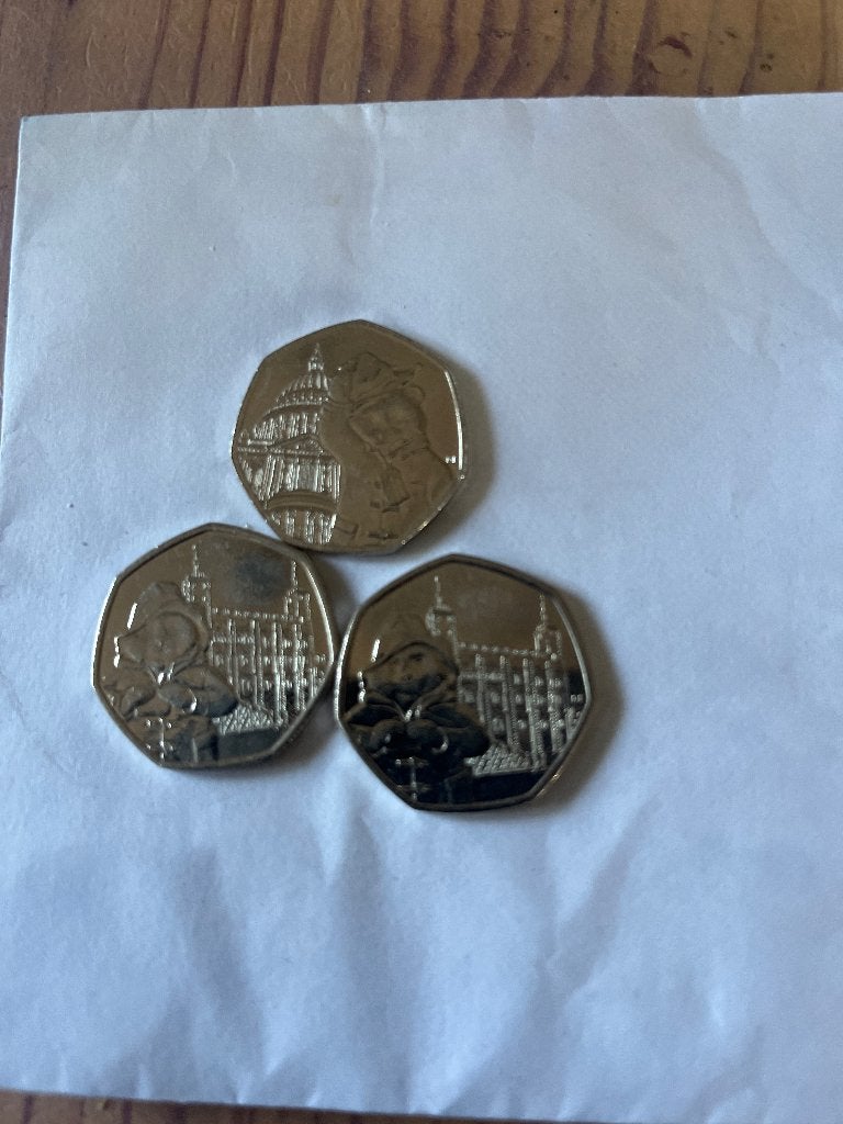 Pièces de collection anglaises  Paddington bear, Envoi, France, Série, Argent