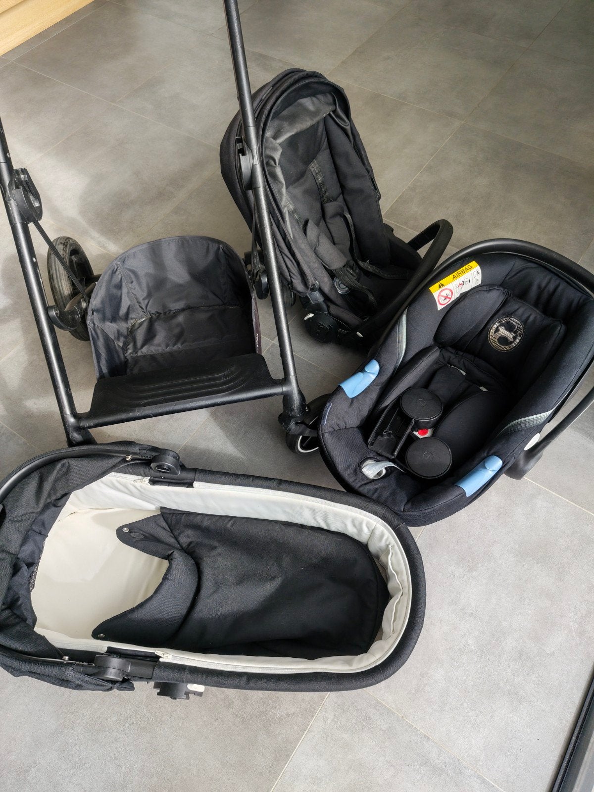 Cybex Balios (3 in 1), Zo goed als nieuw, Duowagen, Ophalen, Kinderwagen