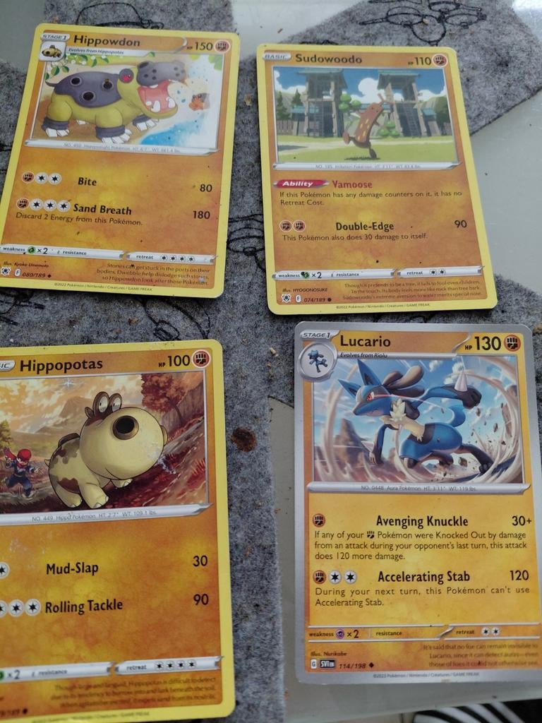 Pokémon, Enlèvement, Comme neuf, Plusieurs cartes, Foil