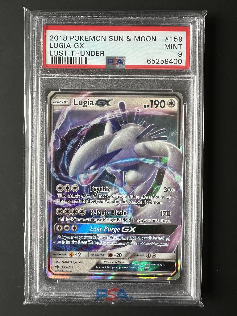 Lugia GX PSA 9 a perdu Thunder, Enlèvement ou Envoi, Neuf, Cartes en vrac