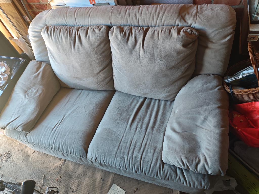 2 zit in alcantara 150€, Huis en Inrichting, Zetels | Zetels, Ophalen, Gebruikt, 150 tot 200 cm, Tweepersoons