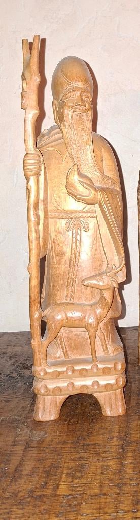 Houten beeld, Antiquités & Art, Art | Sculptures & Bois, Statue, Bois, Religion, 20 - 50 cm, Asie, Fait main, Enlèvement ou Envoi