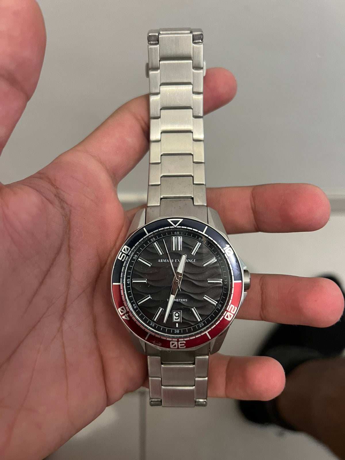 Echte armani horloge, Bijoux, Sacs & Beauté, Autres marques, Enlèvement, Neuf, Montre-bracelet