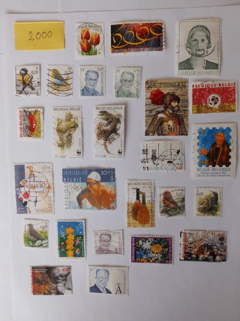 Gestempelde postzegels België -Periode 2000-2009 (708st), Postzegels en Munten, Frankeerzegel, Ophalen of Verzenden, Zonder envelop