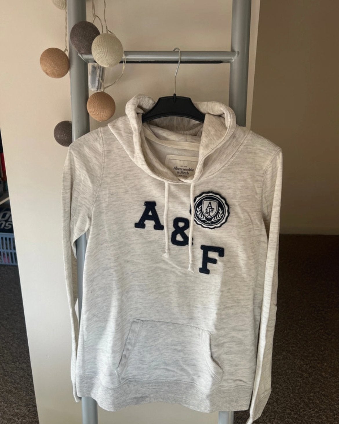 Abercrombie & Fitch zomerhoodie maat medium, Ophalen of Verzenden, Zo goed als nieuw, Maat 38/40 (M), Grijs