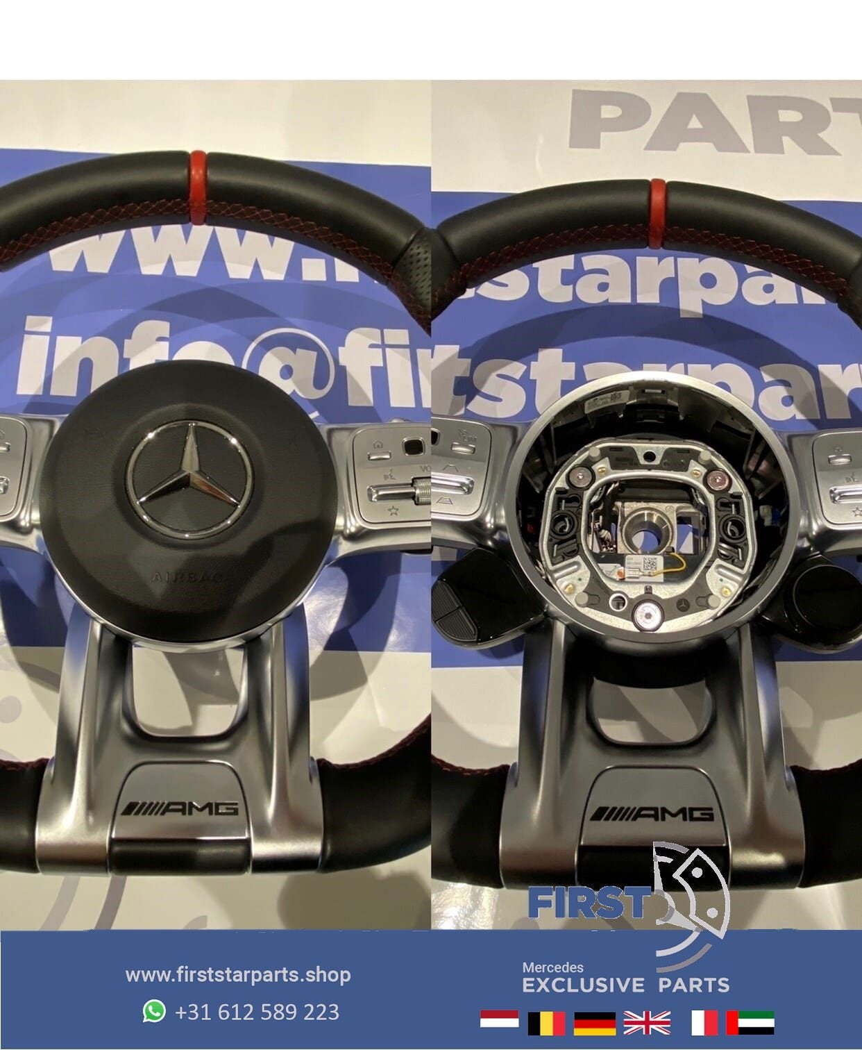 2020 AMG STUUR + AIRBAG A35 A45 CLA45 C63 E63 GLC63 GLE63 GT, Gebruikt, -, Ophalen of Verzenden, -