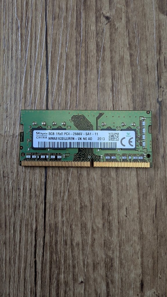 SK hynix 8 Gb Natrium DDR4 2666 Mhz, Ophalen, DDR4, 8 GB, Nieuw