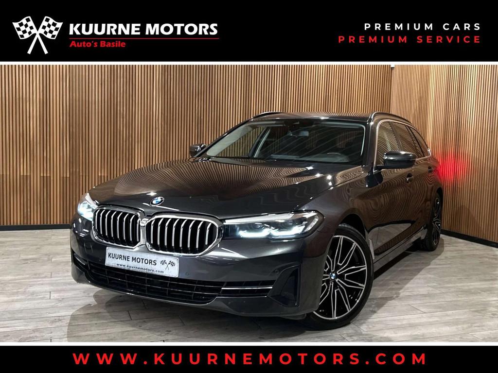 BMW 5 Serie 518 dA Touring Alu19"/Leder/Cam/GprPro *1j garan, Argent ou Gris, Entreprise, 109 g/km, Phares entièrement LED