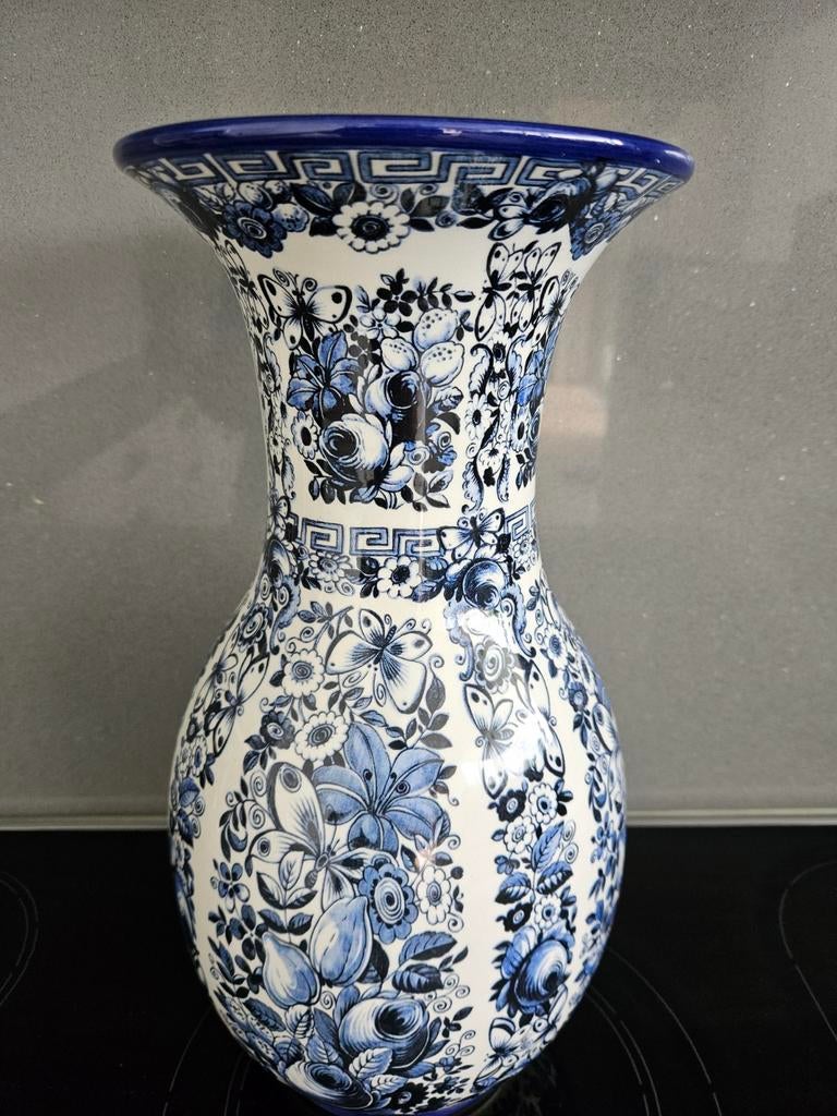 Vintage Delfia keramieken vaas, Antiek en Kunst, Ophalen