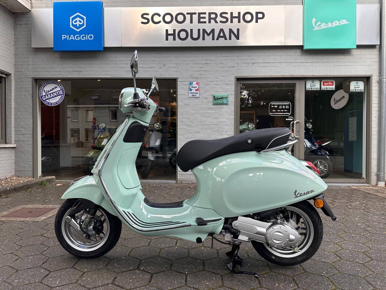Vespa Primavera 50cc 45Km/h Verde Amabile (nr.26), Fietsen en Brommers, Nieuw, Benzine, 50 cc, Overige modellen