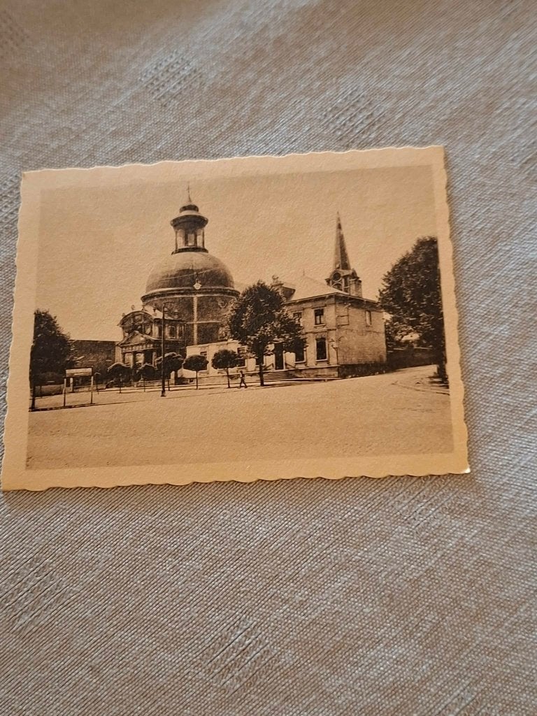 Prentje/Chromo : Waterloo / de kerk / de Beukelaar, Verzamelen, Gebruikt, Ophalen of Verzenden, 1940 tot 1960, Gebouw