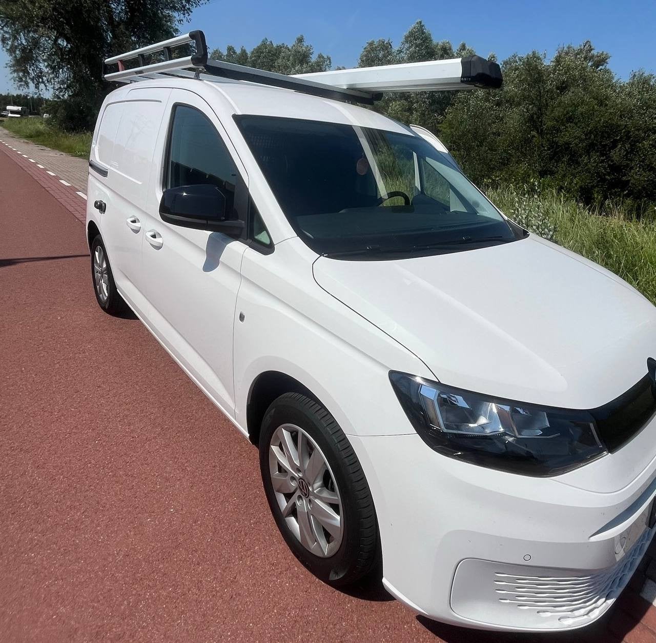 Volkswagen Caddy Cargo 2.0 TDI Compleet Uitgevoerd Automaat, Auto's, Stof, Euro 6, 1445 kg, Wit
