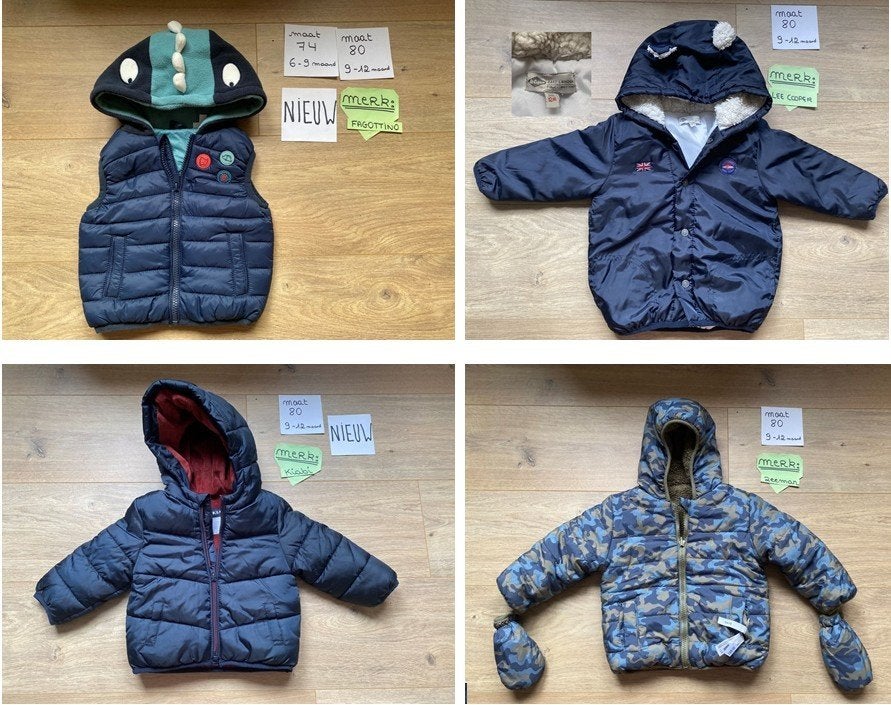 Jassen - Maat 74/80 - LeeCooper, Fagottino,.. - Deels NIEUW!, Ophalen, Zo goed als nieuw, Jongetje, Jasje
