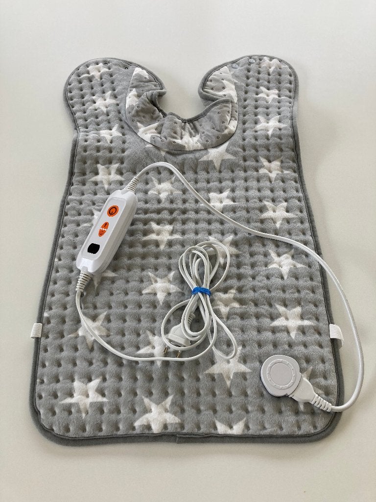 Quigg rug- en nek warmtekusssen, Sport en Fitness, Massageproducten, Ophalen, Zo goed als nieuw, Massagestoel of Kussen