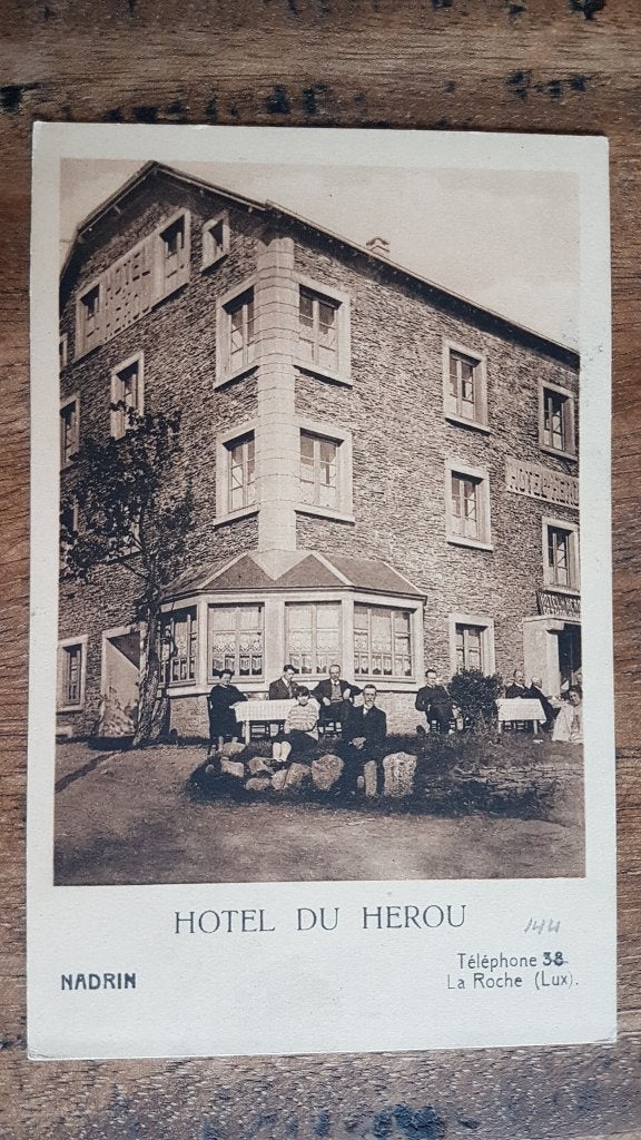 Postkaart Nadrin Hotel du Herou, Verzamelen, Ophalen of Verzenden, 1920 tot 1940, Ongelopen, Luxemburg
