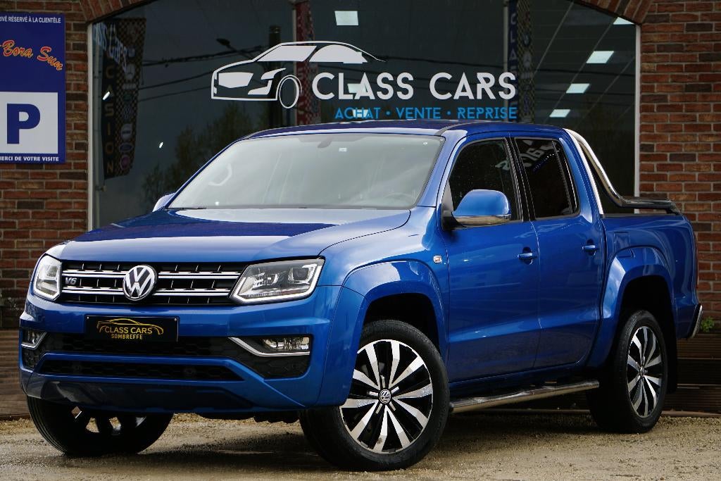 Volkswagen Amarok 3.0 V6 TDi 4Motion AVENT 27239 Excl. BTW, Auto's, Automaat, Blauw, Leder, Bedrijf