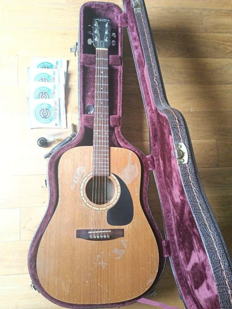 Guitare Simon & Patrick 6 Cedar Natural, Musique & Instruments, Enlèvement, Utilisé, Guitare Western ou Guitare Folk, Avec valise