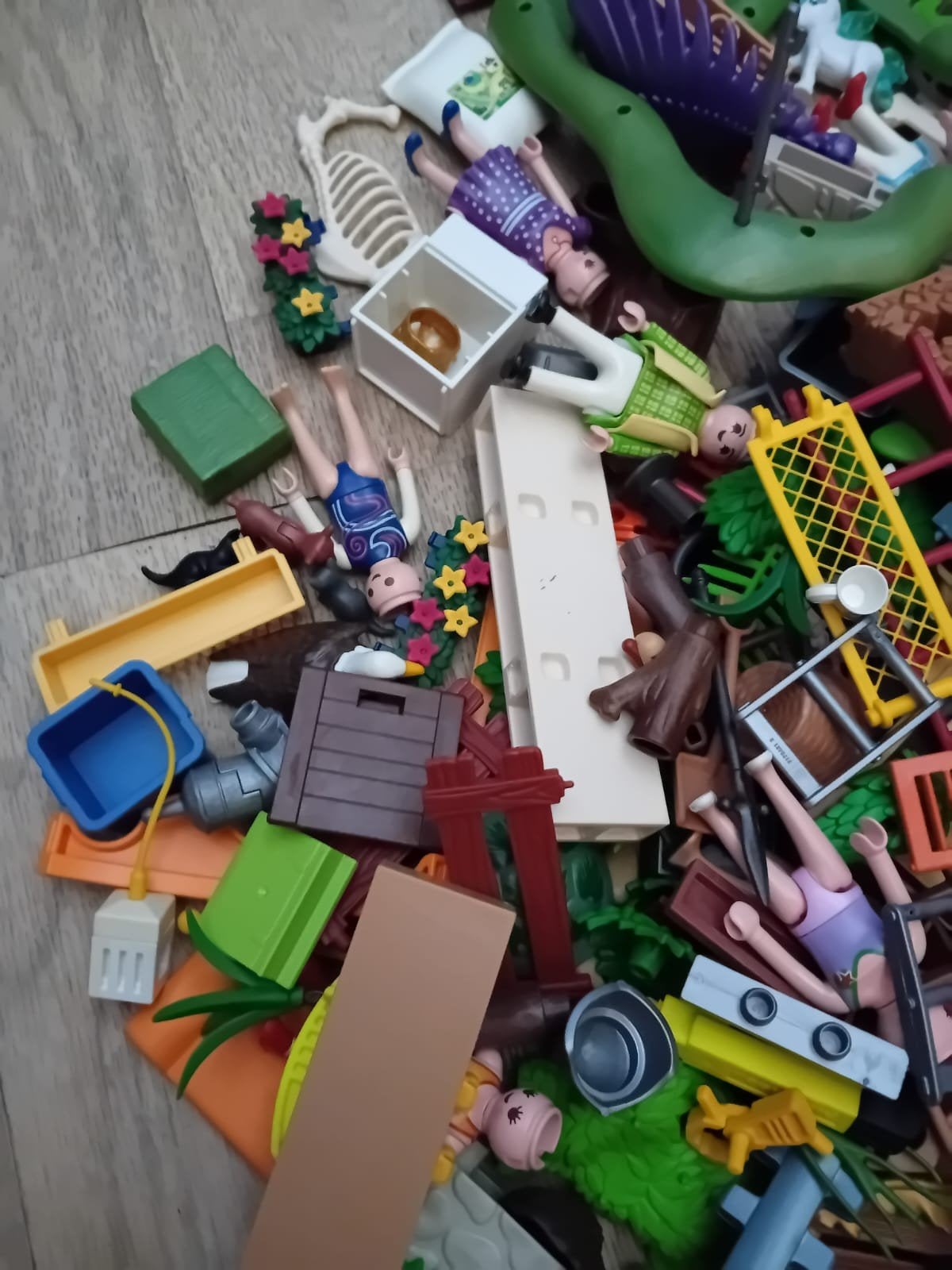 Groote lot playmobiel, Ophalen