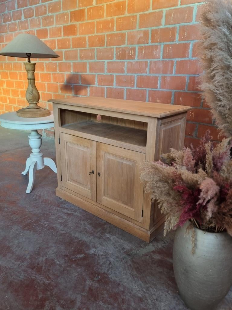 Eiken tv meubel art:94/26.5, Huis en Inrichting, Ophalen, Eikenhout, Belgie, Belgie