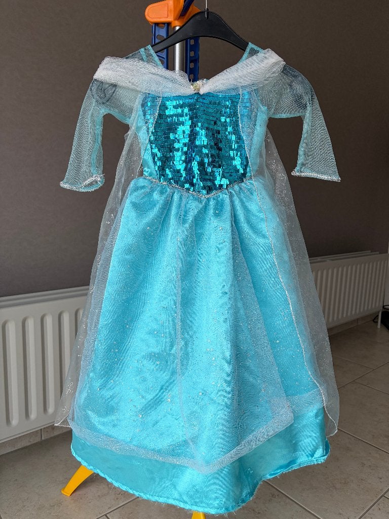 Elsa verkleedkleed 4j, Kinderen en Baby's, Ophalen, Gebruikt, 104 of kleiner, Meisje