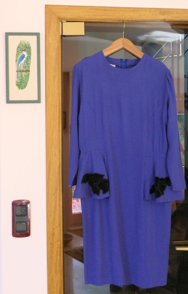 Robe bleue de la marque Rivolia, Enlèvement