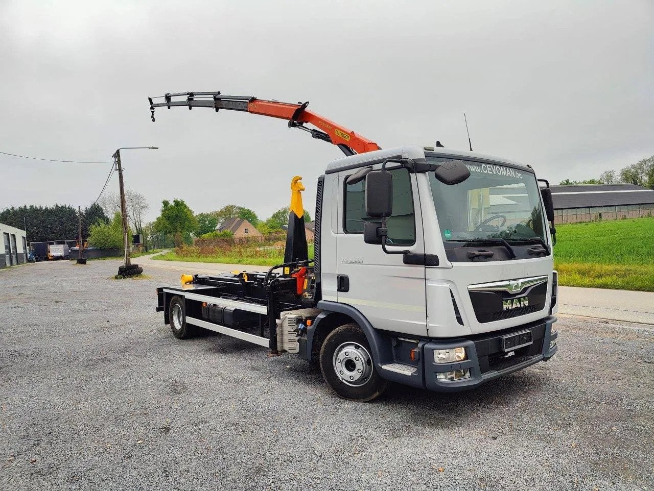 MAN TGL 12.250 City-Abroller Container + Palfinger PK5001 Re, 250 ch, Argent ou Gris, Achat, Euro 6
