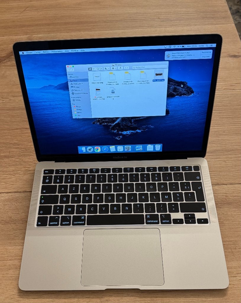 Apple Macbook Air 2020 i3 1.1ghz 8 gb 256ssd, 256 GB, Enlèvement, Azerty, MacBook Air