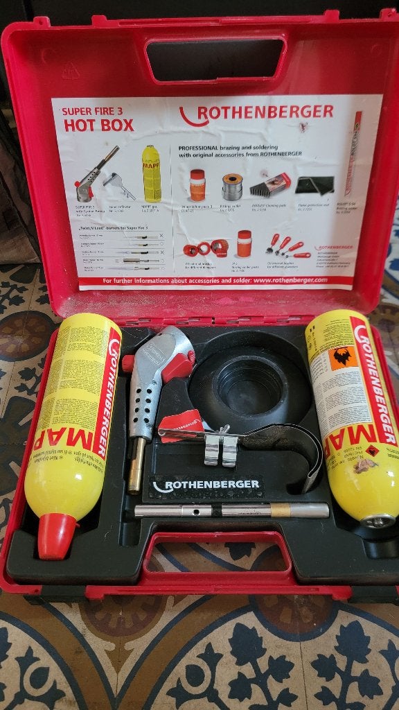 Chalumeau gaz Professionnelle KIT 2 Bouteilles Propane, Bricolage & Construction, Sanitaire, Neuf, Autres types, Cuivre, Enlèvement