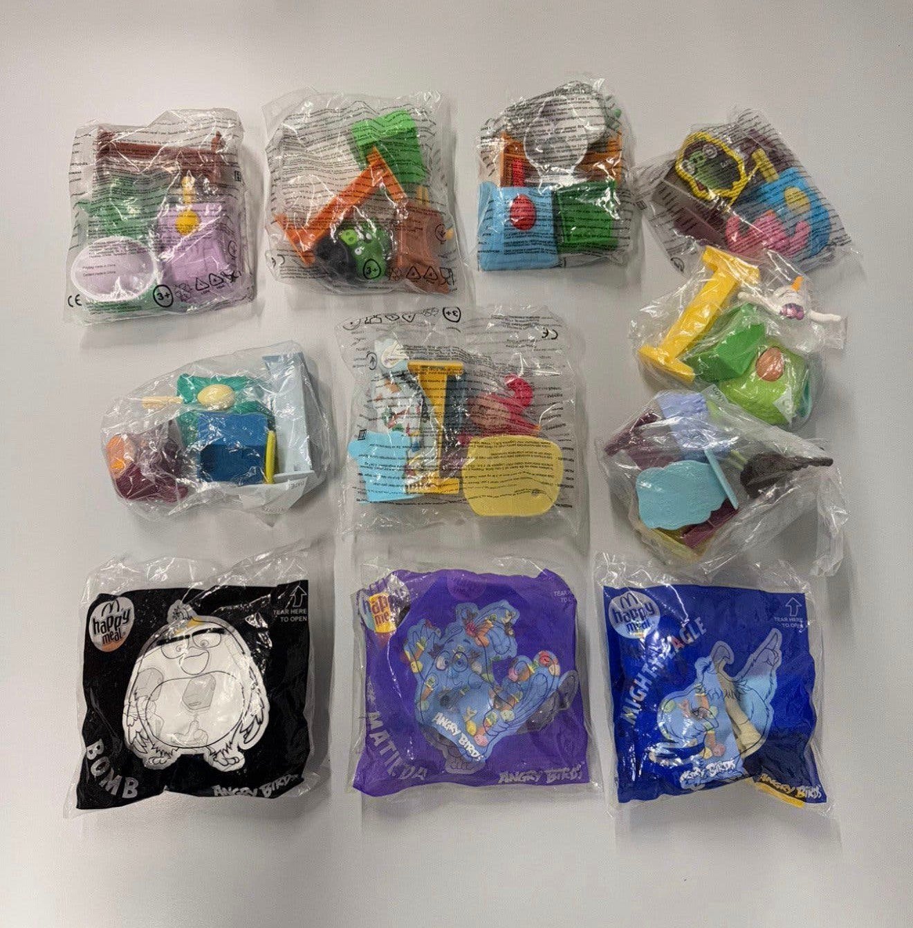 11x Vintage Happy meal McDonalds - speeltjes Angry Birds, Verzamelen, Ophalen of Verzenden, Nieuw