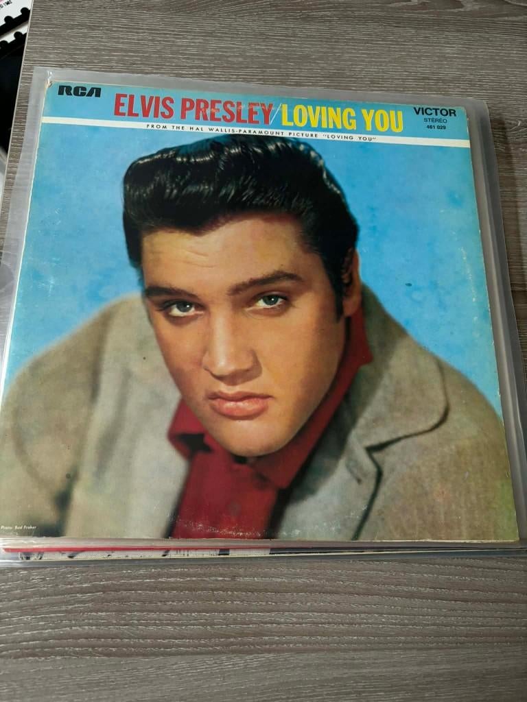 Elvis lp, loving you, Franse persing, orange label, 5 euro, Gebruikt, Ophalen of Verzenden, Rock-'n-Roll, 12 inch