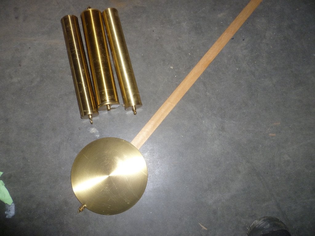 OUDE STAANDE KLOK 3 GEWICHT, Antiek en Kunst, Ophalen
