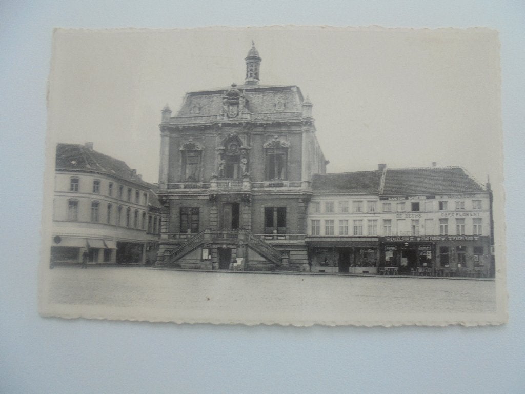 wetteren  - de markt, Verzamelen, Ophalen of Verzenden, 1920 tot 1940, Gelopen, West-Vlaanderen