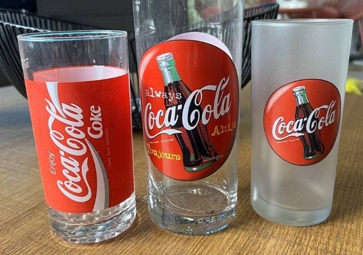 verres à coca cola, Collections, Enlèvement, Neuf, Verre à soda