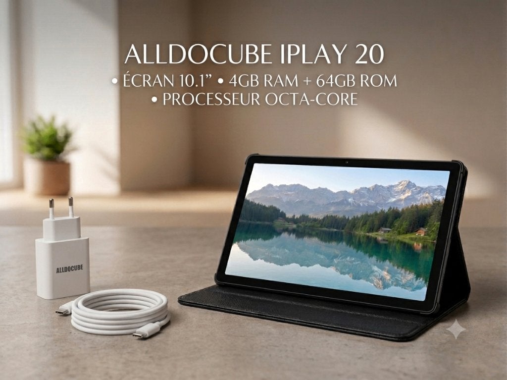 Tablette Alldocube iPlay 20 (10.1") – avec étui chargeur, Informatique & Logiciels, Android Tablettes, 10 pouces, Enlèvement, Connexion USB